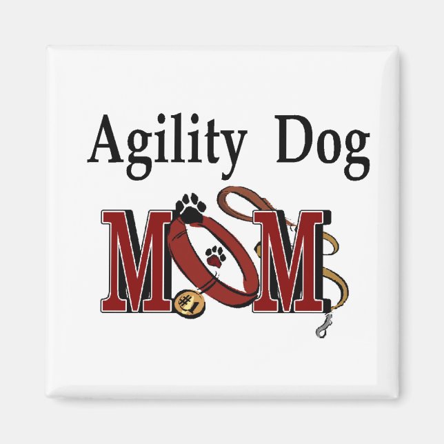 Agility Dog Owners Gifts Magnet (Front)