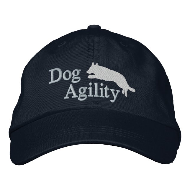 Agility German Shepherd Embroidered Hat (Front)