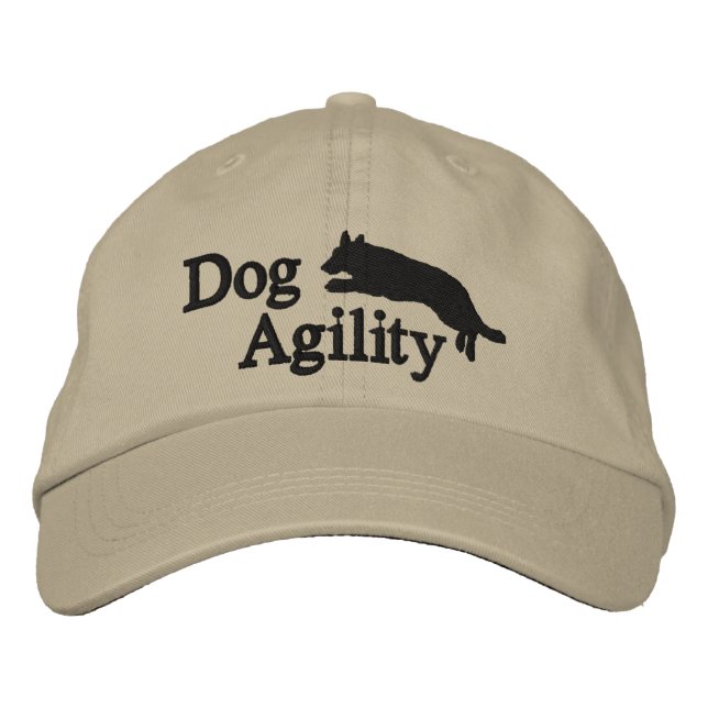 Agility German Shepherd Embroidered Hat (Front)