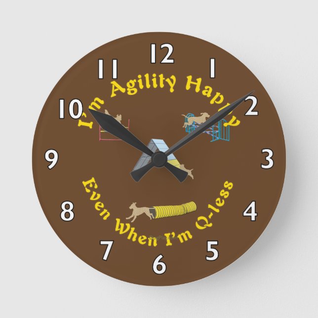 Agility Happy Round Clock (Front)