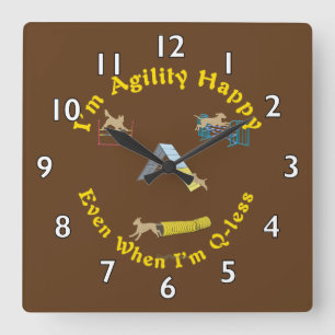 Agility Happy Square Wall Clock