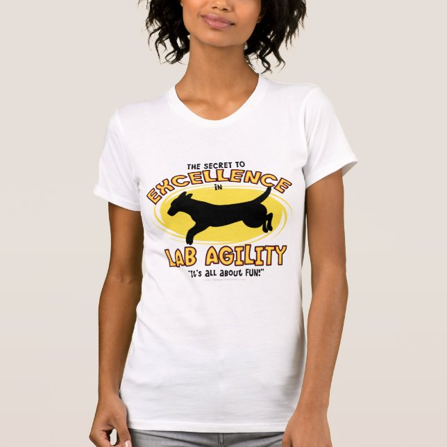 Agility Labrador Retriever Secret Ladies Tank Top (Front)