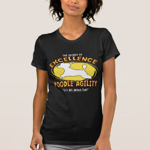 Agility Poodle Secret Ladies Dark T-Shirt