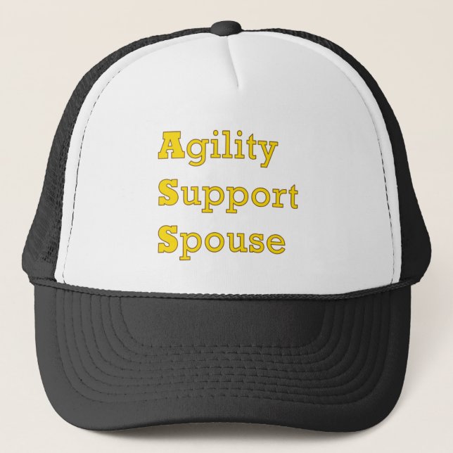 Agility Support Spouse 2 Trucker Hat (Front)