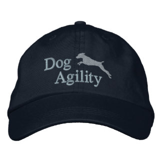 Agility Weimaraner Embroidered Hat (Blue)