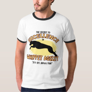 Agility Whippet Ringer TShirt
