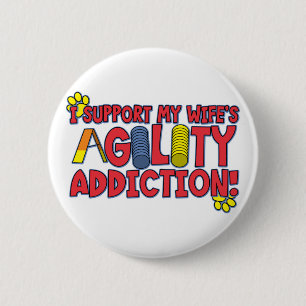Agility Wife 6 Cm Round Badge