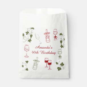 Aging Like Fine Wine Favour Bags