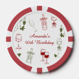 Aging Like Fine Wine Poker Chips