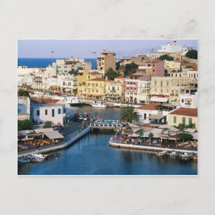 Agios Nikolaos Crete, Greece Postcard