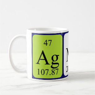 Agnes periodic table name mug