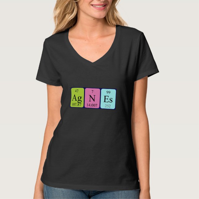 Agnes periodic table name shirt (Front)