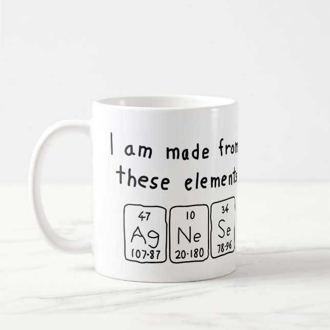 Agnese periodic table name mug (Left)