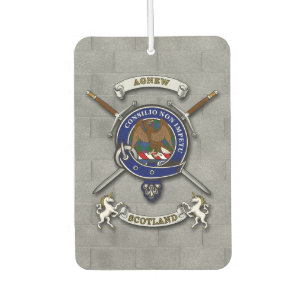 Agnew Clan Badge & Swords Car Air Freshener