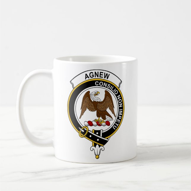 Agnew Tartan Coffee Mug - size 11oz (Left)