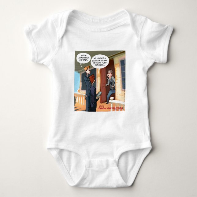 Agnostic Missionaries Funny Baby Bodysuit (Front)