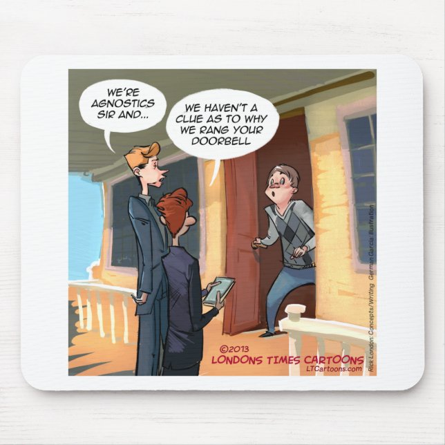 Agnostic Missionaries Funny Mouse Pad (Front)