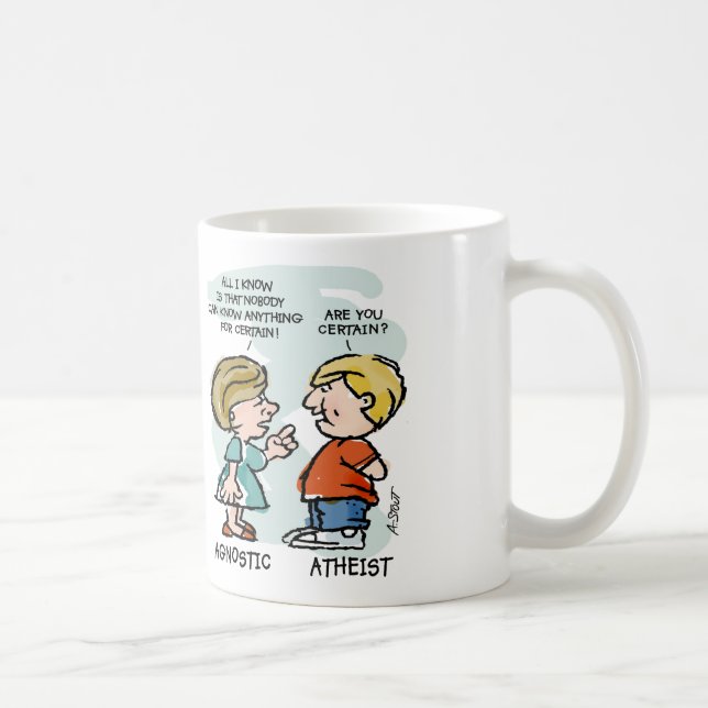 Agnostic vs Atheist - Coffee Mug (Right)