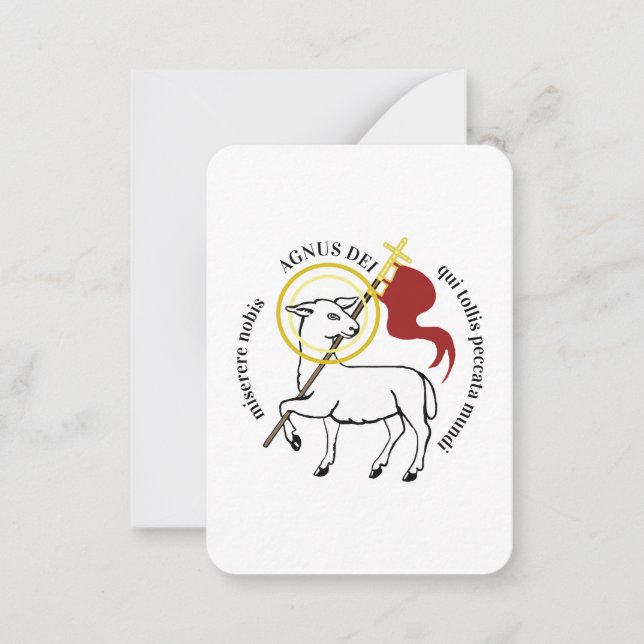Agnus Dei Card (Front)