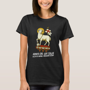 Agnus Dei Sanctus Traditional Latin Mass Catholic T-Shirt