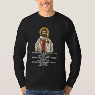 Agnus Dei Sanctus Traditional Latin Mass Catholic T-Shirt