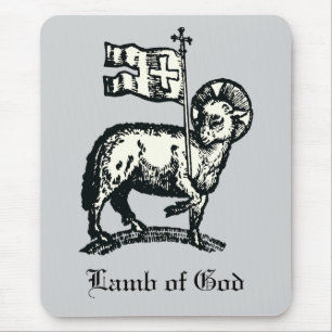 Agnus Dei The Paschal Lamb of God Fine Art  Mouse Pad