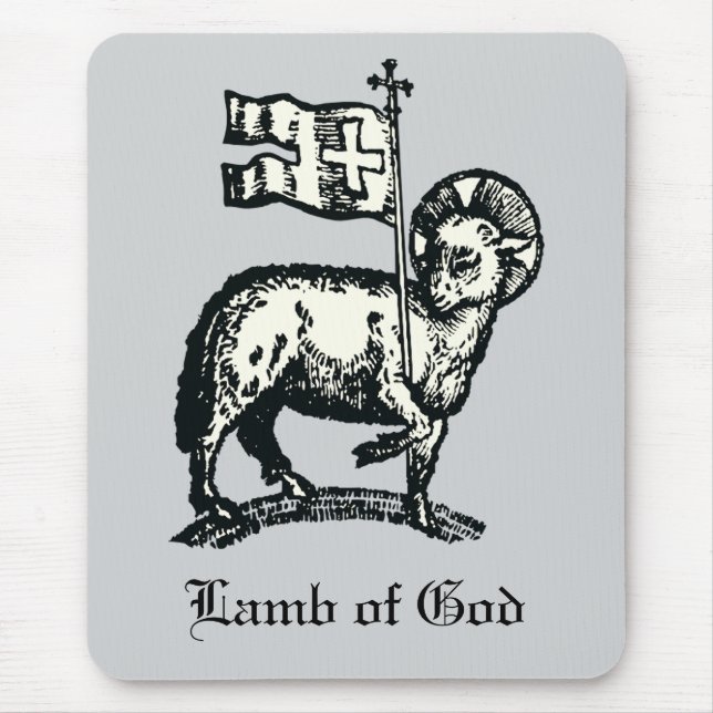 Agnus Dei The Paschal Lamb of God Fine Art  Mouse Pad (Front)