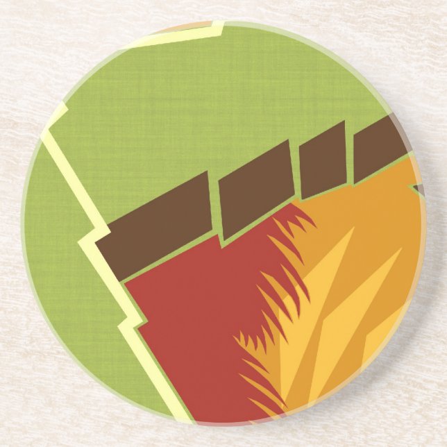 AGONDA Art Deco: RETRO AUTUMN Coaster (Front)