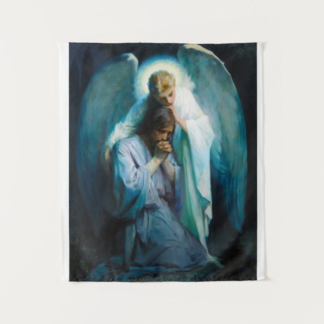 Agony in the Garden, 1898 by Frans Schwartz Tapestry (Front)