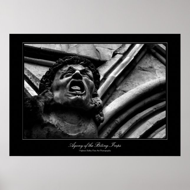 Agony of the Biting Imps Gothic Fine Art Poster (Front)