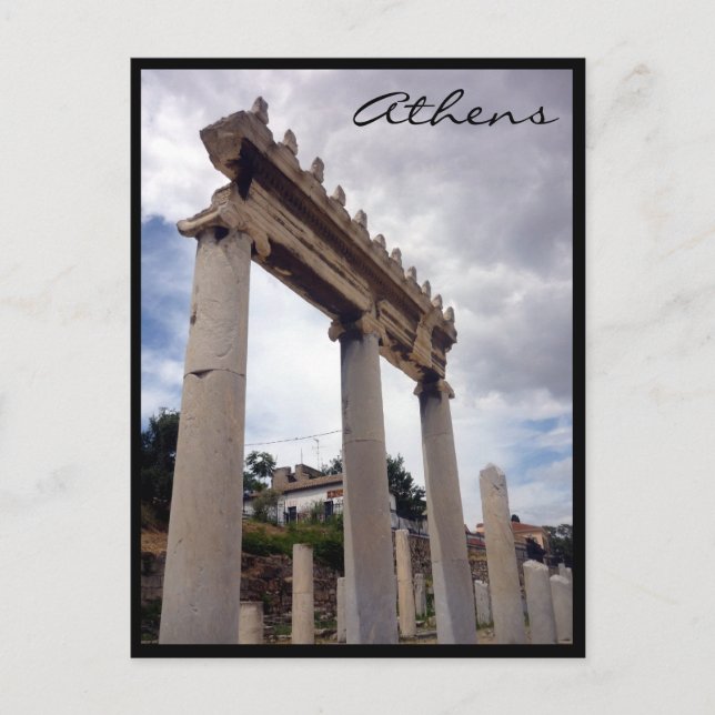 agora gate clouds postcard (Front)