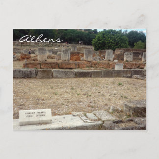 agora ruins postcard