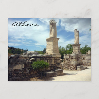 agora statues postcard