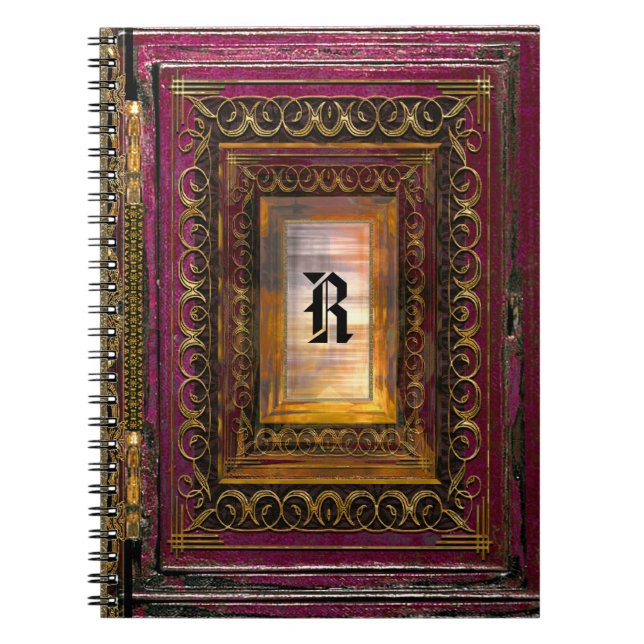 Agortex Thunder Monogram Spiral Notebook (Front)