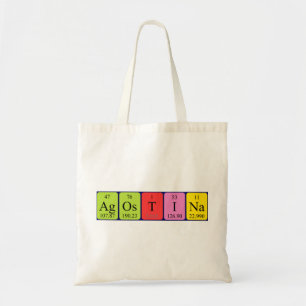 Agostina periodic table name tote bag