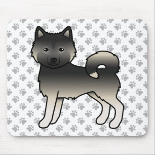 Agouti Alaskan Malamute Cute Cartoon Dog Mouse Pad