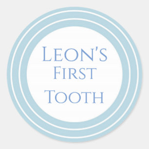 Agra Hadig - First tooth customisable Classic Round Sticker