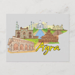 Agra, India Famous City Postcard