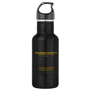 Agrainofmustardseed.com Logo Matthew 17:20 532 Ml Water Bottle
