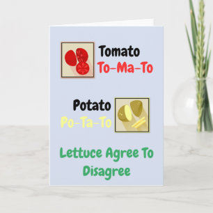 Agree to Disagree Card