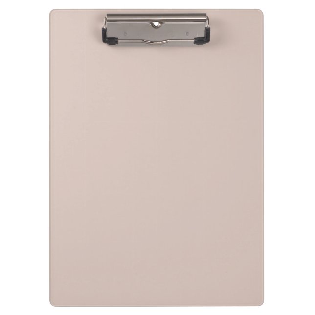 Agreeable Tan - Neutral - Pastel Solid Colour Clipboard (Front)