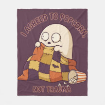 Agreed To Popcorn Not Trauma Cute Ghost Halloween