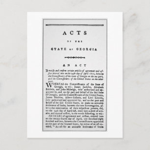 Agreement documenting the forced removal of the In Postcard