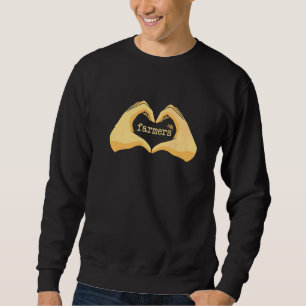 Agricultor Graphic Cow Farmer Agriculture Tractor  Sweatshirt