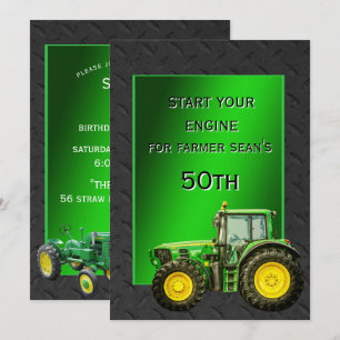 Agricultural 50th Birthday Party Invitation