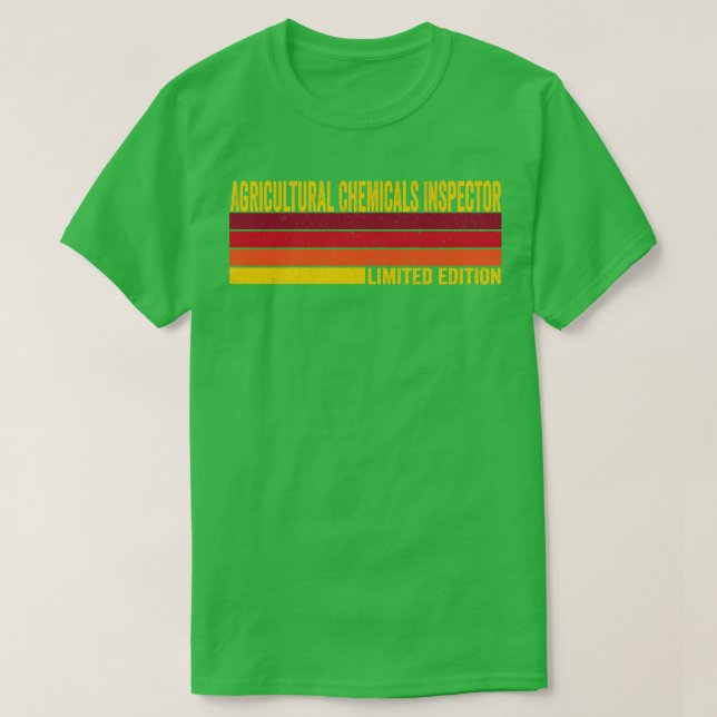Agricultural Chemicals Inspector T-Shirt (Design Front)