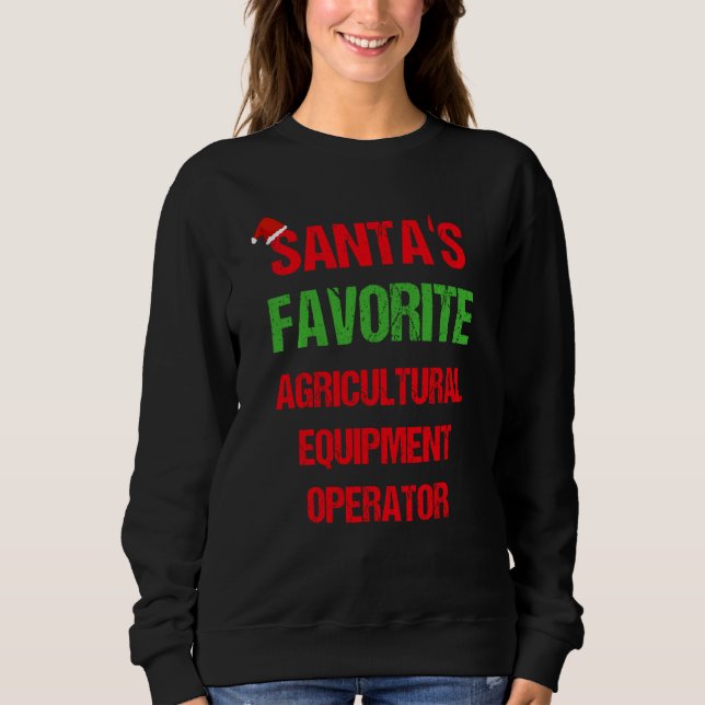Agricultural Equipment Operator Funny Pajama Chris Sweatshirt (Front)