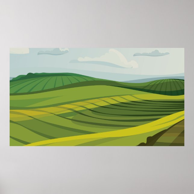 Agricultural fields poster (Front)