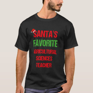 Agricultural Sciences Teacher Funny Pajama Christm T-Shirt