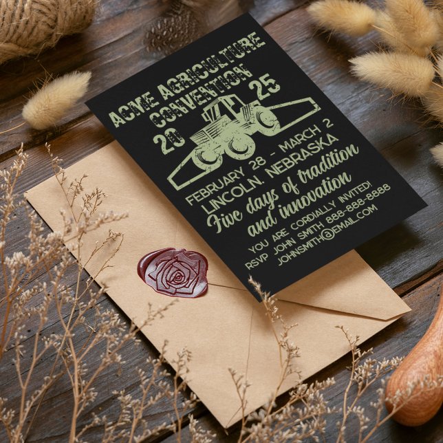 Agriculture Convention Vintage-Style Invitation (Creator Uploaded)